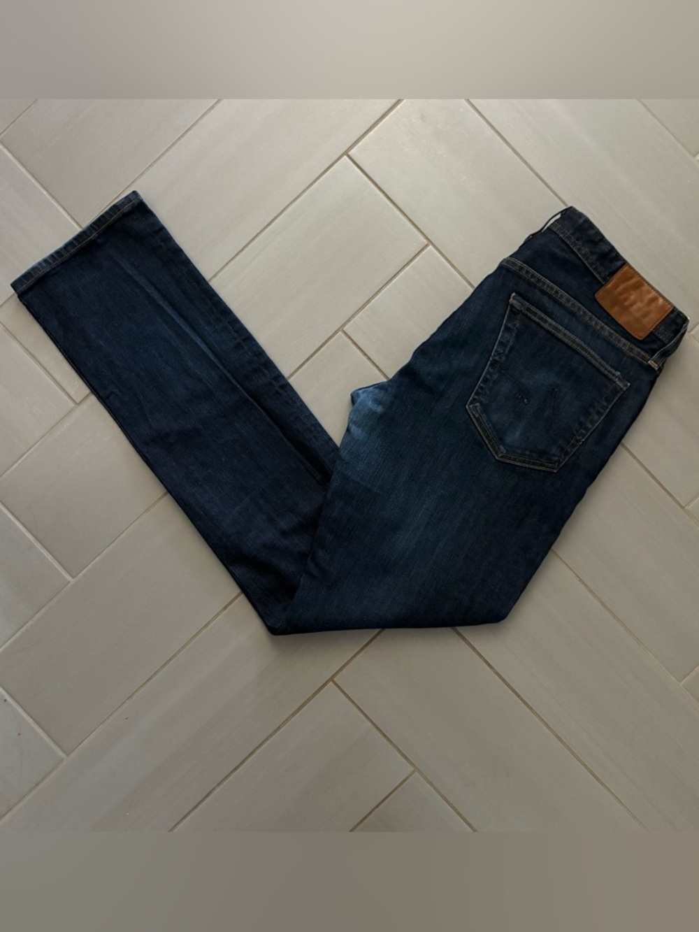 Ag Adriano Goldschmied The Everett Slim Straight Jeans in Dark Blue
